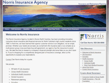 Tablet Screenshot of dannorrisinsurance.com